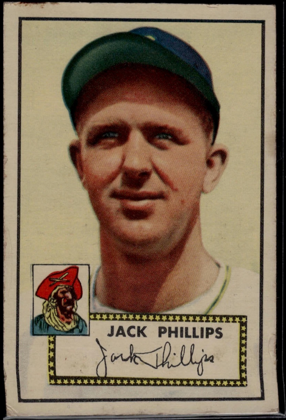 1952 Topps MLB Jack Phillips #240 RED BACK - PLAYER/MANAGER - Baseball Pirates (Actual Card Pictured)