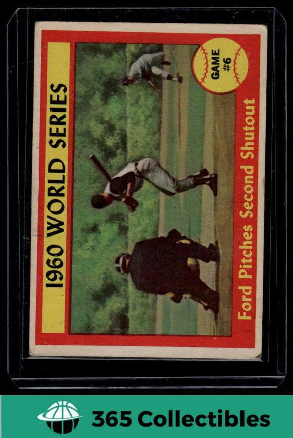 1961 Topps 1960 World Series Game #6 #311 Baseball New York Yankees