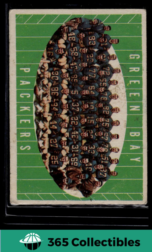 1961 Topps Green Bay Packers Team #47 Football Green Bay Packers BART STARR