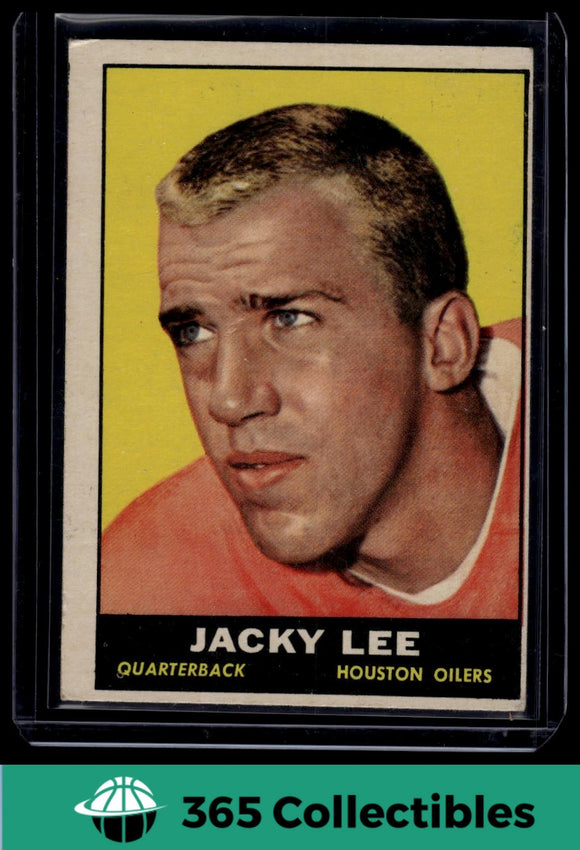1961 Topps NFL Jacky Lee #148 Football Houston Oilers