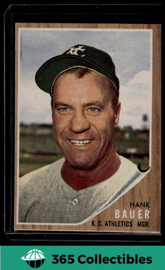 1962 Topps Hank Bauer #463 Baseball Kansas City Athletics