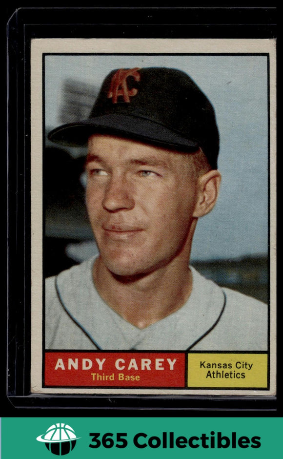 1961 Topps MLB Andy Carey #518 Baseball Kansas City Athletics