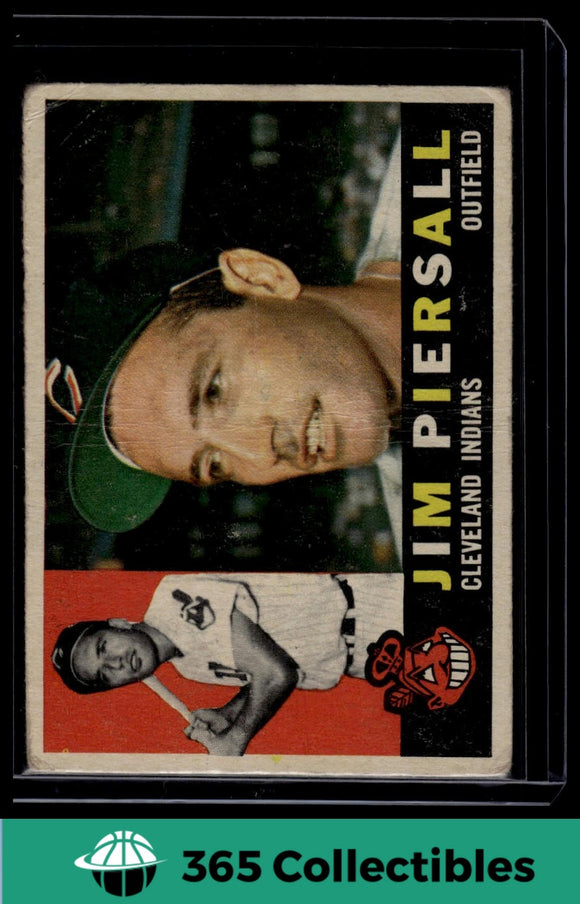 1960 Topps MLB Jim Piersall #159 Baseball Cleveland Indians