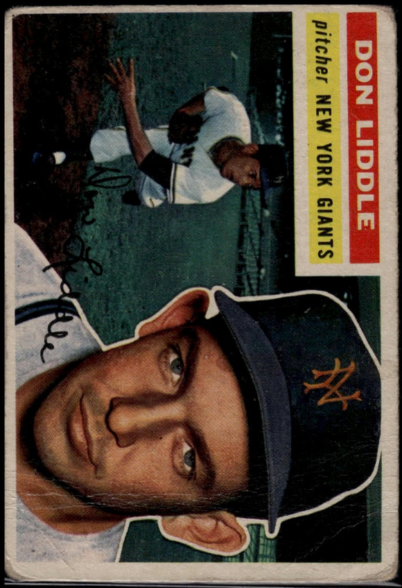 1955 Topps DON LIDDLE #325 Baseball New York Giants