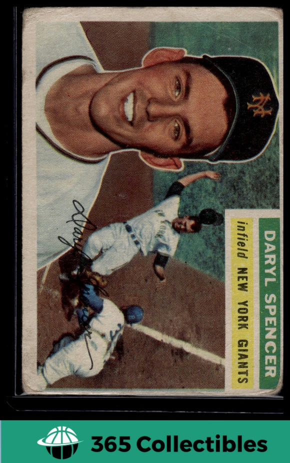 1956 Topps DARYL SPENCER #277 Baseball New York Giants