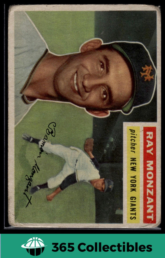 1956 Topps Ray Monzant #264 Baseball New York Giants
