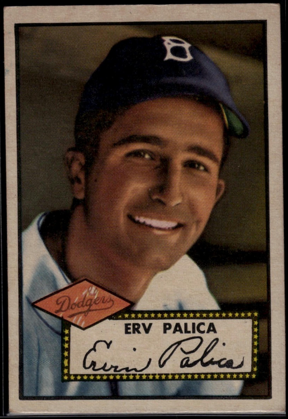 1952 Topps MLB Erv Palica #273 Baseball Brooklyn Dodgers