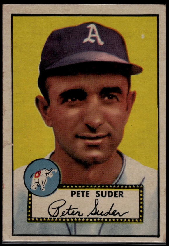 1952 Topps MLB Pete Suder #256 Baseball Philadelphia Athletics