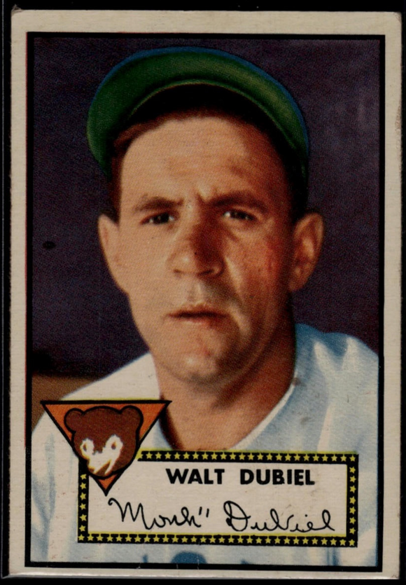 1952 Topps MLB Walt Dubiel #164 Baseball Chicago Cubs Red Back (Actual Card Pictured)