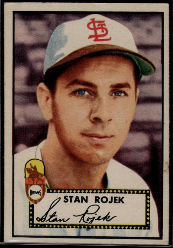 1952 Topps MLB Stan Rojek #163 Baseball St. Louis Browns Red Back (Actual Card Pictured)