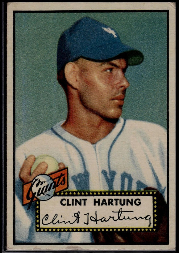 1952 Topps MLB Clint Hartung #141 