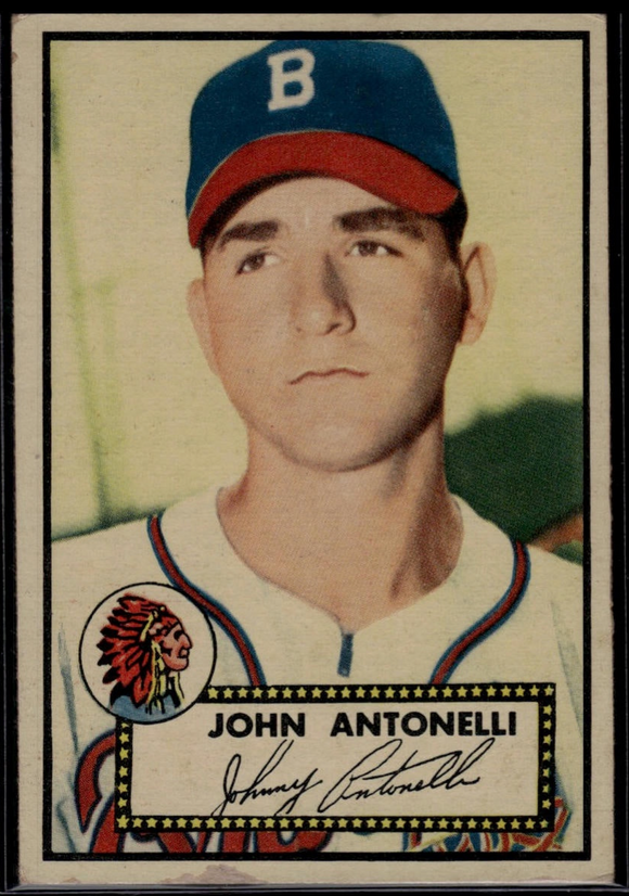 1952 Topps MLB John Antonelli #140 Player/Manager Baseball Boston Braves (Actual Card Pictured)