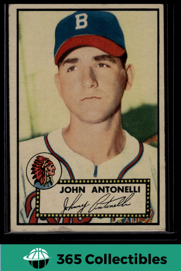 1952 Topps MLB John Antonelli #140 Player/Manager Baseball Boston Braves