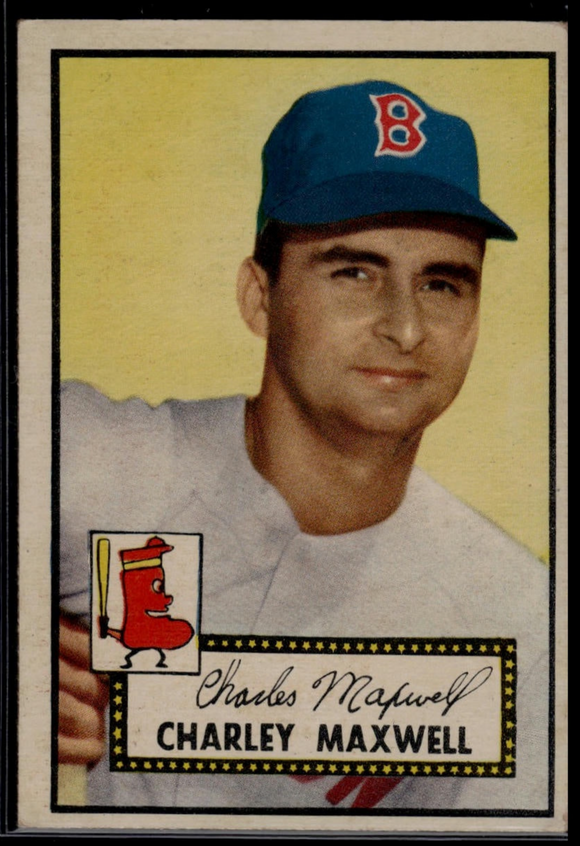 1952 Topps MLB Charley Maxwell #180 Michigan Sports HOF Baseball Red Sox (Actual Card Pictured)