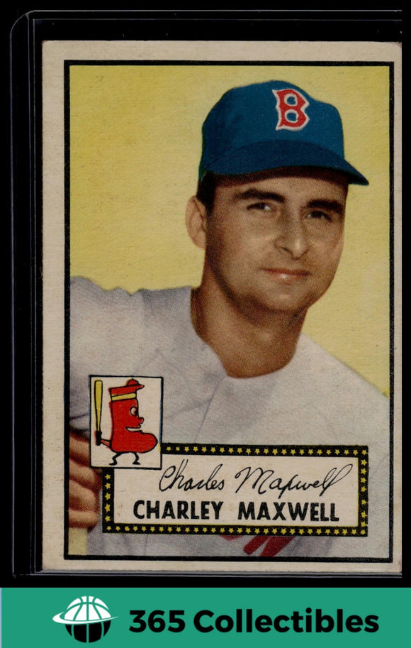 1952 Topps MLB Charley Maxwell #180 Michigan Sports HOF Baseball Red Sox