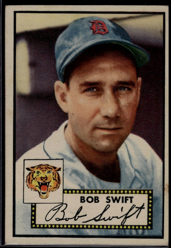 1952 Topps MLB Bob Swift #181 Baseball Detroit Tigers (Actual Card Pictured)