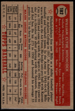 1952 Topps MLB Billy Hitchcock #182 -Alabama HOF - Baseball Athletics (Actual Card Pictured)