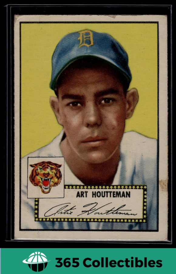 1952 Topps MLB Art Houtteman All-Star 1950 #238 Baseball Detroit Tigers