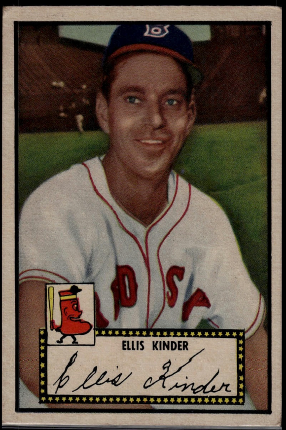 1952 Topps MLB Ellis Kinder black Back #78 Baseball Red Sox (Actual Card Pictured)