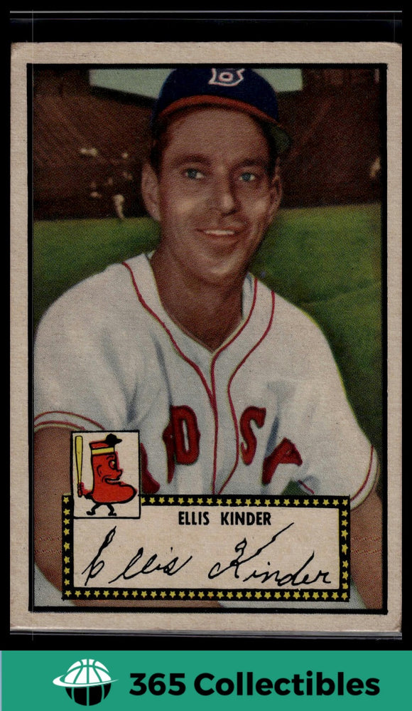 1952 Topps MLB Ellis Kinder black Back #78 Baseball Red Sox