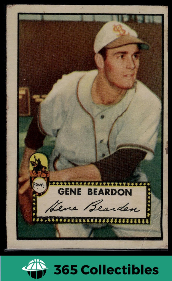1952 Topps MLB Gene Bearden #229 ERA LEADER Baseball St. Louis Browns