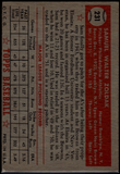 1952 Topps MLB Sam Zoldak #231 Baseball Philadelphia Athletics Red Back (Actual Card Pictured)