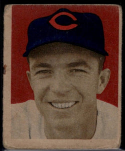 1949 Bowman Virgil "Red" Stallcup Rookie Card #81 Baseball Cincinnati Reds