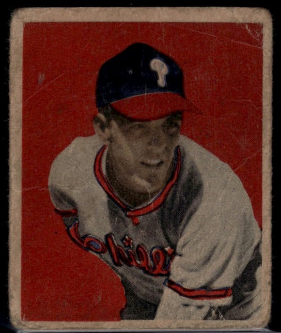 1949 Bowman Curt Simmons #14 - MLB Baseball - Philadelphia Phillies