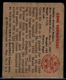 1950 Bowman Gene Hermanski #113 Baseball Brooklyn Dodgers