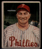 1950 Bowman Eddie Sawyer #225 Baseball Philadelphia Phillies