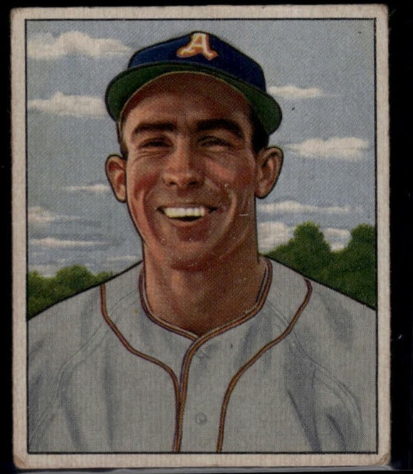 1950 Bowman Paul Lehner #158 Baseball Philadelphia Athletics