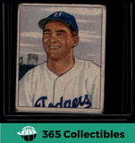 1950 Bowman Rex Barney #76 Baseball Brooklyn Dodgers