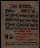 1948 Bowman #28 Paul Governali New York Giants VG-EX