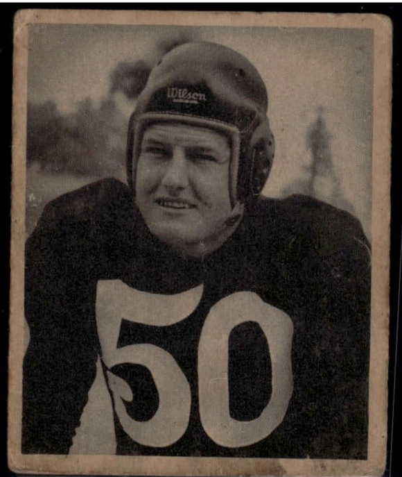1948 Bowman Robert (Bomber) Nussbaumer #58 - NFL Football WASHINGTON REDSKINS