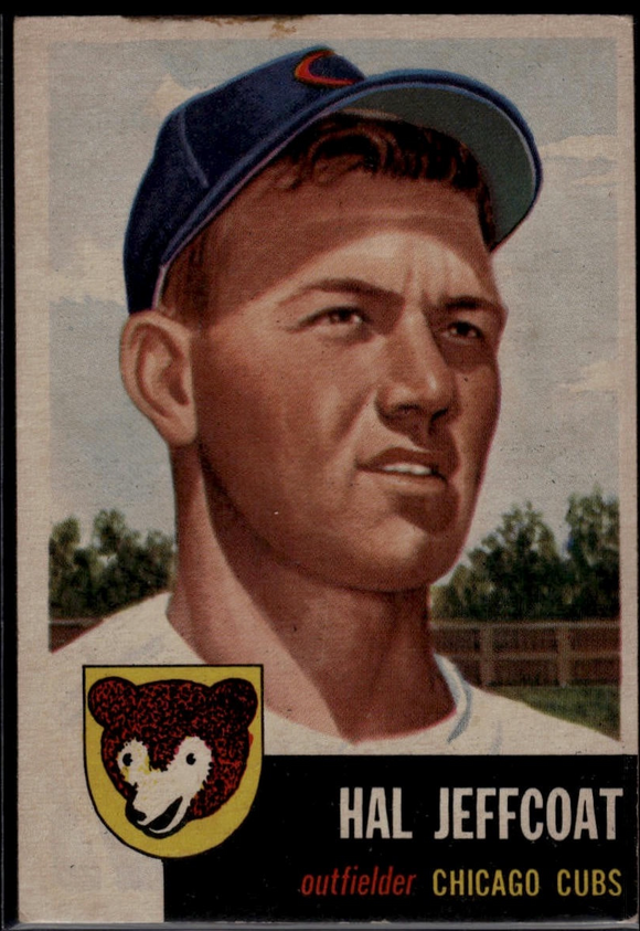 1953 Topps Hal Jeffcoat #29 Baseball Chicago Cubs (Actual Card in Picture)