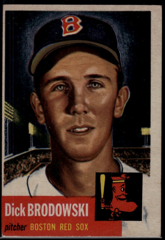 1953 Topps Dick Brodowski #69 Baseball Boston Red Sox (Actual Card in Picture)