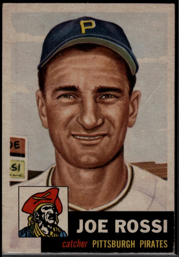 1953 Topps Joe Rossi #74 Baseball Pittsburgh Pirates (Actual Card in Picture)