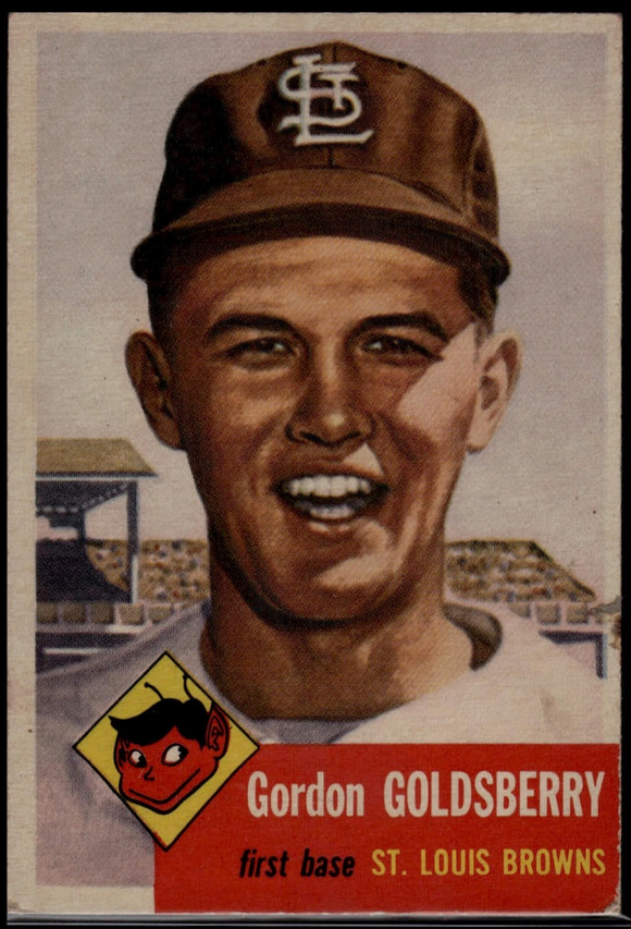 1953 Topps MLB Gordon Goldsberry #200 Baseball St. Louis Browns (Actual Card in Picture)
