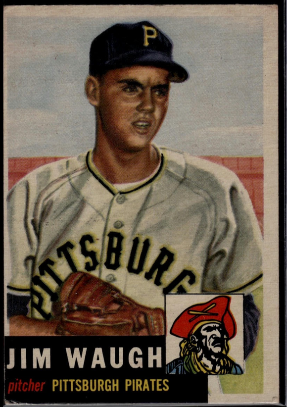 1953 Topps MLB Jim Waugh #178 Baseball Pittsburgh Pirates (Actual Card in Pictures)
