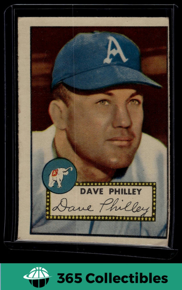 1952 Topps MLB Dave Philley #226 Baseball Philadelphia Athletics