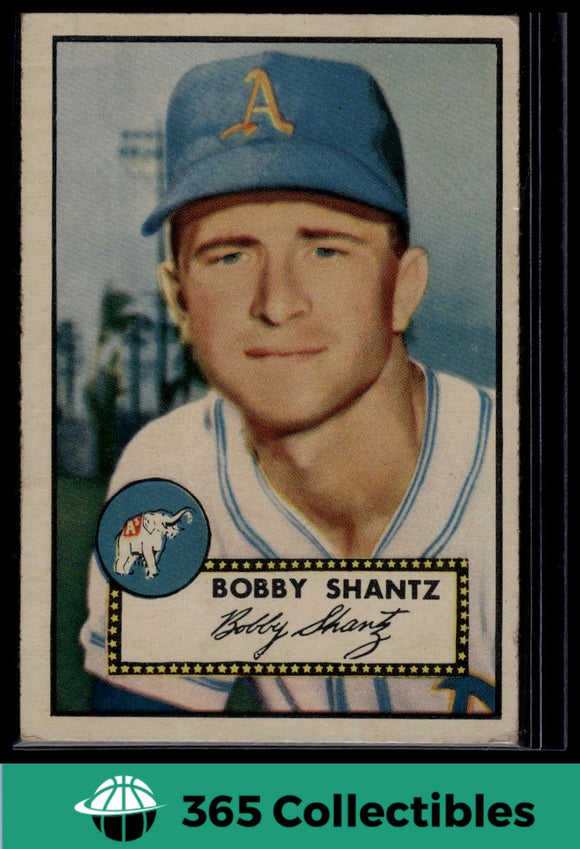 1952 Topps MLB Bobby Shantz #219 Baseball Philadelphia Athletics