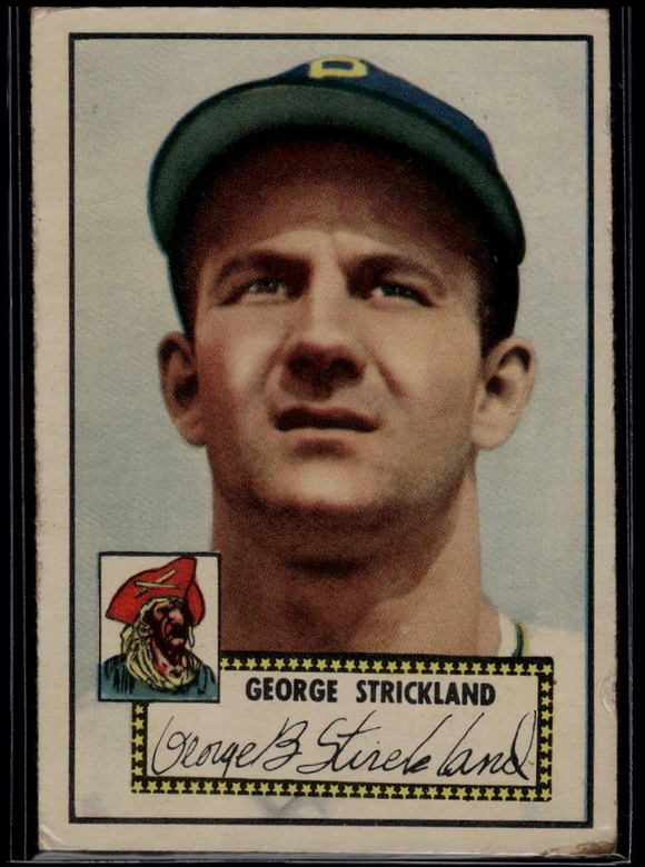 1952 Topps MLB George Strickland #197 Baseball Pittsburgh Pirates (Actual Card Pictured)