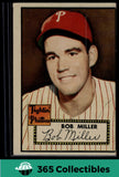 1952 Topps MLB Bob Miller #187 Baseball Philadelphia Phillies