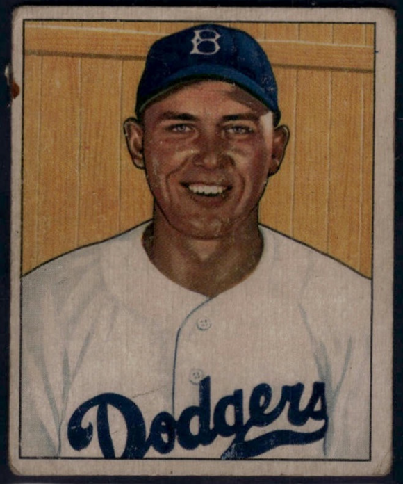 1950 Bowman MLB Gil Hodges HOF #112 Baseball Brooklyn Dodgers HOF 2022