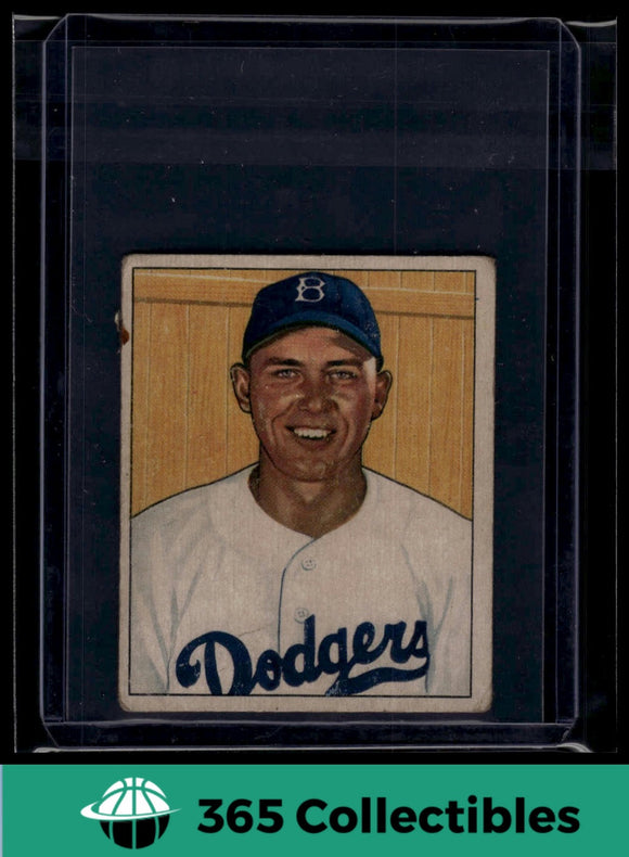 1950 Bowman MLB Gil Hodges HOF #112 Baseball Brooklyn Dodgers
