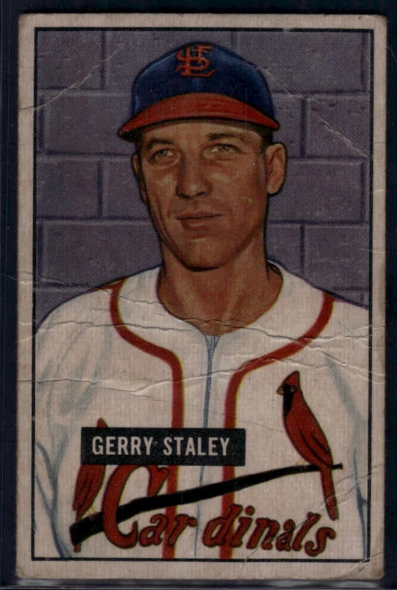 1951 Bowman MLB Gerry Staley #121 Baseball St. Louis Cardinals