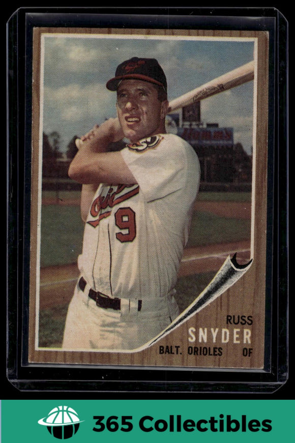 1962 Topps MLB Russ Snyder #64 Baseball Baltimore Orioles