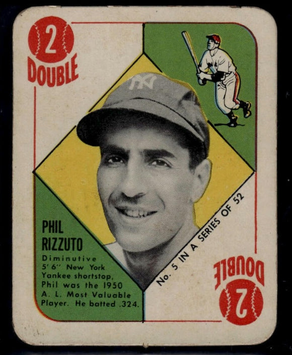 1951 Topps Red Backs Phil Rizzuto #5 Baseball New York Yankees