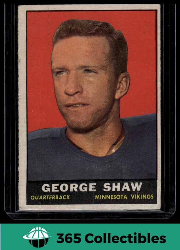 1961 Topps NFL George Shaw #78 Football Minnesota Vikings