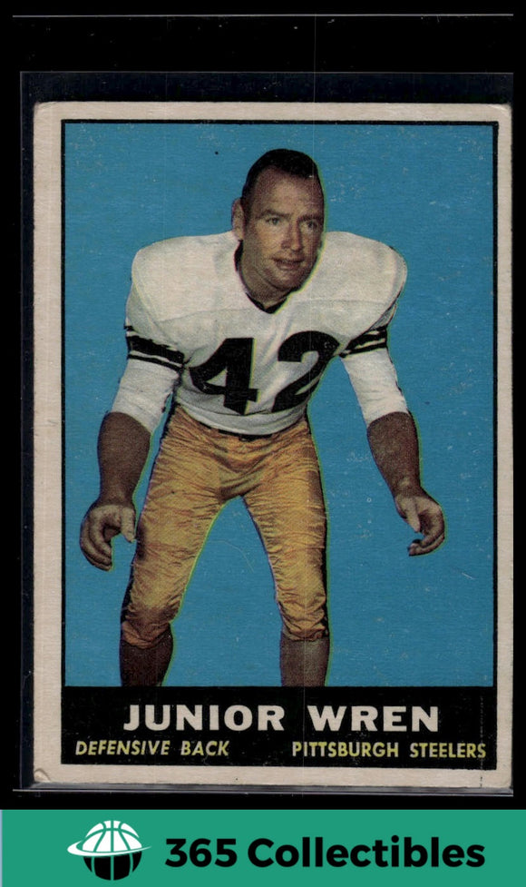 1961 Topps NFL Junior Wren #111 Football Pittsburgh Steelers